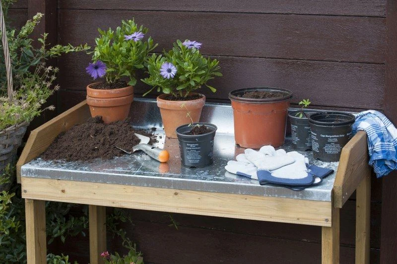 Nature Oppottafel Hout 85 X 42 Cm 4 Nature Oppottafel Hout 85 X 42 Cm - Afbeelding 2