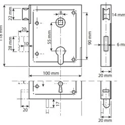 DX Poortslot BB Met Dagschoot