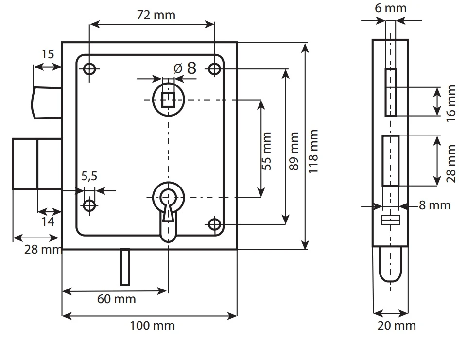 DX Poortslot Universeel 5650 ZE 4 DX Poortslot Universeel 5650 ZE - Afbeelding 2