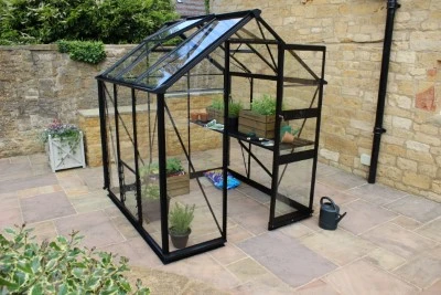 Royal Well Tuinkas Burford 66 Zwart Gecoat Veiligheidsglas 3mm 4 Royal Well Tuinkas Burford 66 Zwart Gecoat Veiligheidsglas 3mm - Afbeelding 2