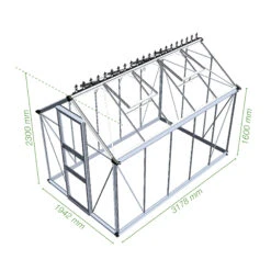 Royal Well Tuinkas Burford 106 Zwart Gecoat Veiligheidsglas 3mm -Exporteren Tuin Genoegen Winkel 8718226334008 3