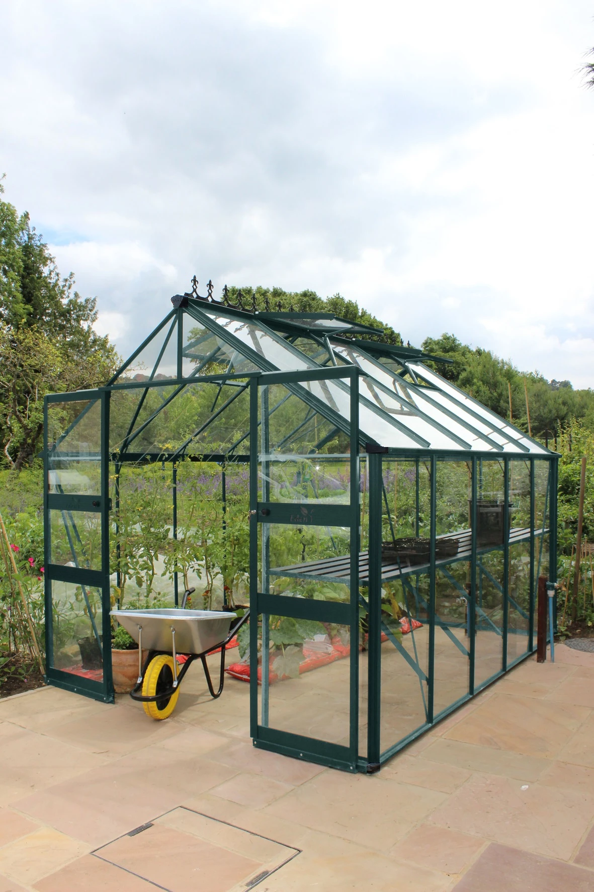 Royal Well Tuinkas Blockley 108 Groen Gecoat Veiligheidsglas 3mm 3 Royal Well Tuinkas Blockley 108 Groen Gecoat Veiligheidsglas 3mm