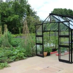 Royal Well Tuinkas Blockley 128 Zwart Gecoat Veiligheidsglas 3mm