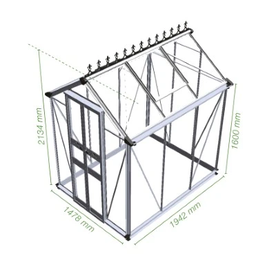 Royal Well Tuinkas Birdlip 64 Groen Gecoat Veiligheidsglas 3 Mm 10 Royal Well Tuinkas Birdlip 64 Groen Gecoat Veiligheidsglas 3 Mm - Afbeelding 8