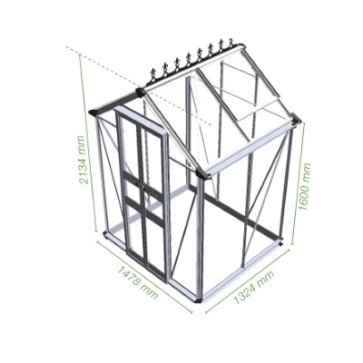 Royal Well Tuinkas Birdlip 44 Zwart Gecoat Veiligheidsglas 3 Mm 4 Royal Well Tuinkas Birdlip 44 Zwart Gecoat Veiligheidsglas 3 Mm - Afbeelding 2