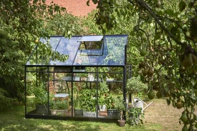 Royal Well Tuinkas Qube 86 Zwart Gecoat Veiligheidsglas 3mm 5 Royal Well Tuinkas Qube 86 Zwart Gecoat Veiligheidsglas 3mm - Afbeelding 3