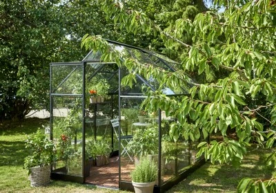 Royal Well Tuinkas Qube 86 Zwart Gecoat Veiligheidsglas 3mm 9 Royal Well Tuinkas Qube 86 Zwart Gecoat Veiligheidsglas 3mm - Afbeelding 7