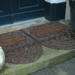 Esschert Deurmat Met Lokosrolborstels -Exporteren Tuin Genoegen Winkel LH59 41