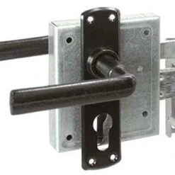 Poortslot Met Gietijzeren Beslag